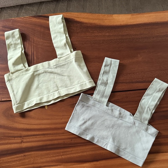 Free People Tops - Free People wide strap bralettes